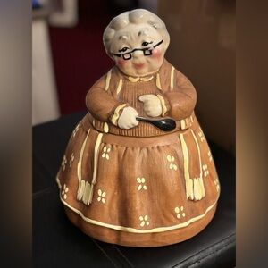 Vintage Ceramic 1960’s Grandma Cookie Jar